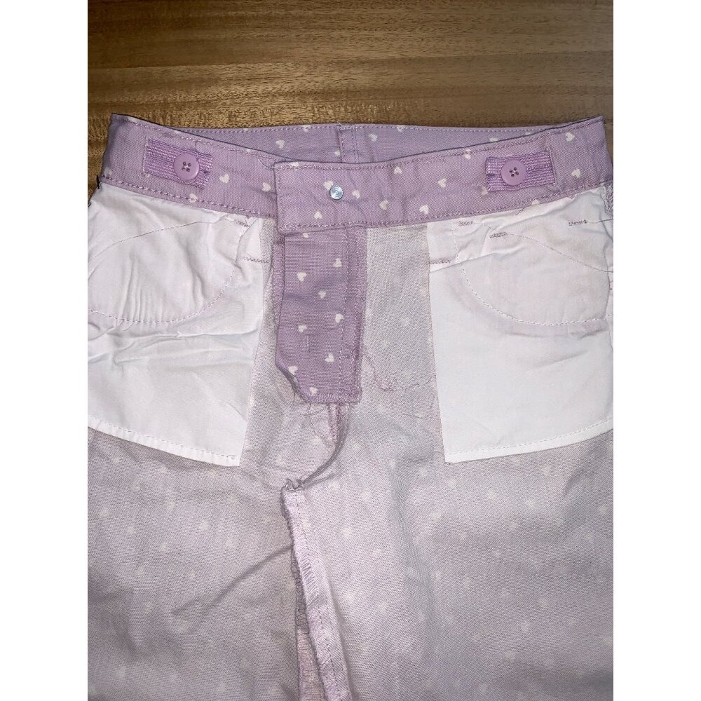 Art Class Kids Girls Lavender Heart Print Straight Leg Jeans Cotton Blend - Picture 10 of 12